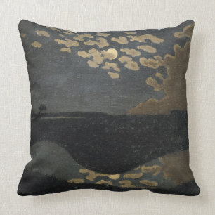 Moonlight, 1894 throw pillow