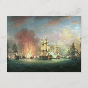 Moonlight Battle: The Battle off Cape St Postcard