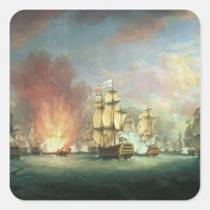 Moonlight Battle: The Battle off Cape St Square Sticker