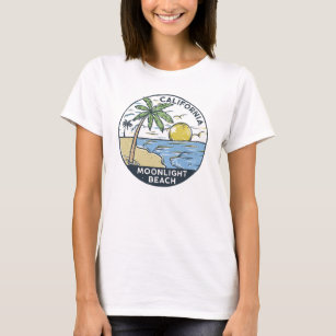 Moonlight Beach San Diego California Vintage T-Shirt