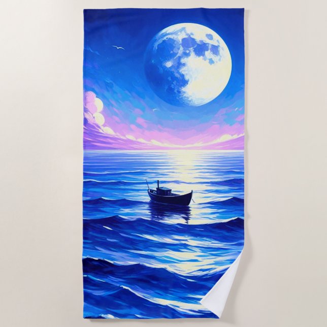 Moonlight Beach Towel (Front)