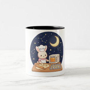 Moonlight Bunny Bakery Two-Tone Coffee Mug