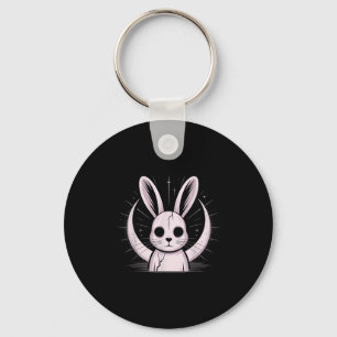 Moonlight Bunny Nge Alt Rabbit Horror Witch Moon C Keychain