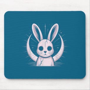 Moonlight Bunny Nge Alt Rabbit Horror Witch Moon C Mouse Pad