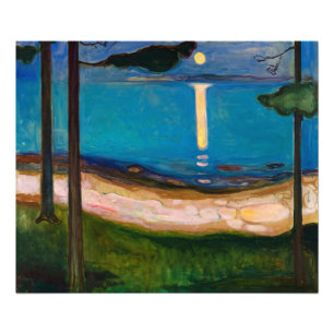 Moonlight by Edvard Munch Photo Print