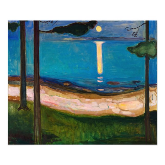 Moonlight by Edvard Munch Photo Print (Front)