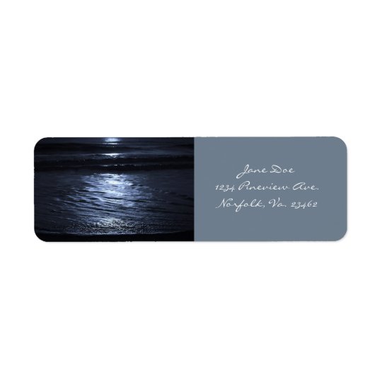 Moonlight by Shirley Taylor Return Address Label