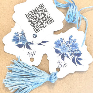 Moonlight Cherry Blossoms RSVP Tag