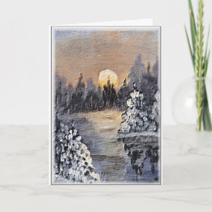 Moonlight - Christmas Greeting Card