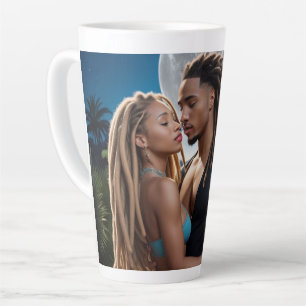 Moonlight Couple Love Mug – Romantic Digital Art