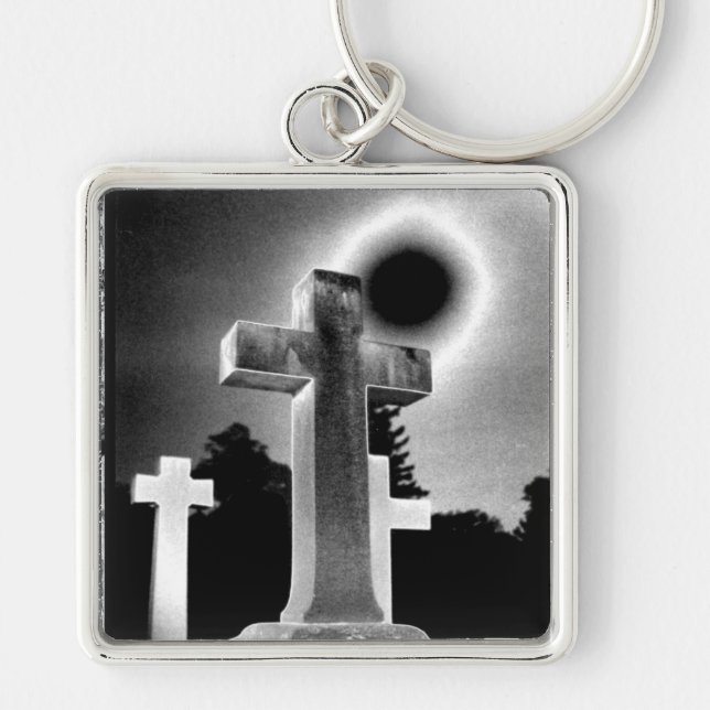 Moonlight Cross Keychain (Front)