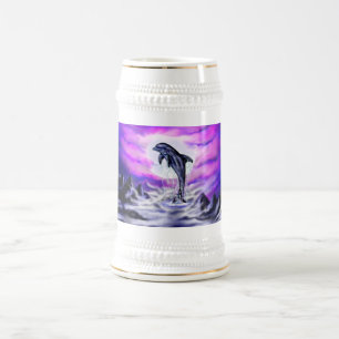 Moonlight Dolphin Beer Stein