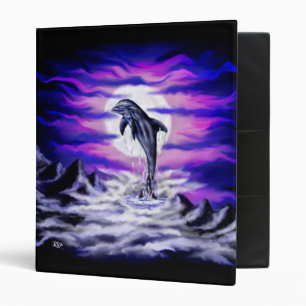 Moonlight Dolphin Binder