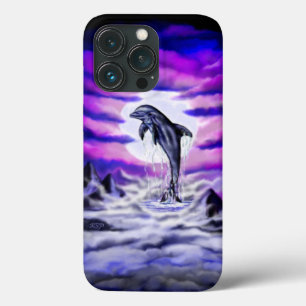 Moonlight Dolphin iPhone 13 Pro Case