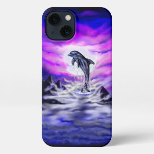 Moonlight Dolphin iPhone 13 Case