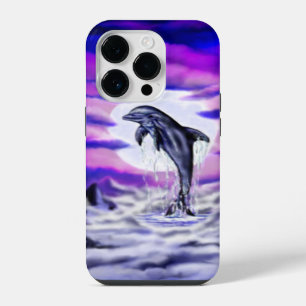 Moonlight Dolphin iPhone 14 Pro Case