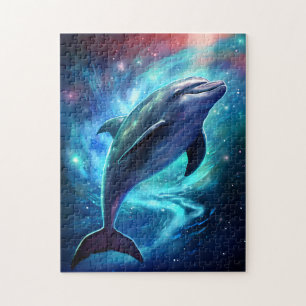 Moonlight Dolphin Jigsaw Puzzle