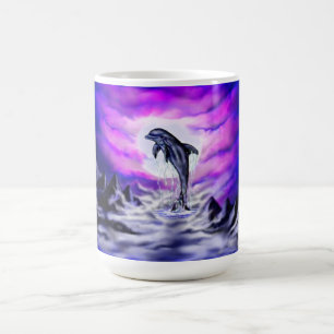 Moonlight Dolphin Magic Mug
