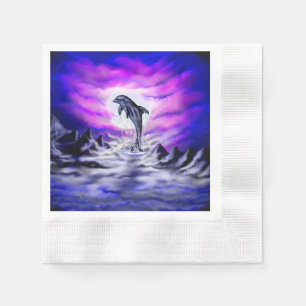 Moonlight Dolphin Napkin