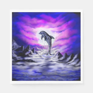 Moonlight Dolphin Napkin