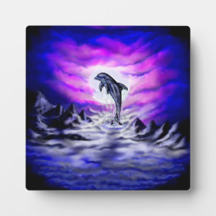 Moonlight Dolphin Plaque