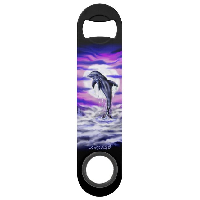 Moonlight Dolphin Speed Bottle Opener (Back)