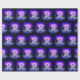 Moonlight Dolphin Wrapping Paper