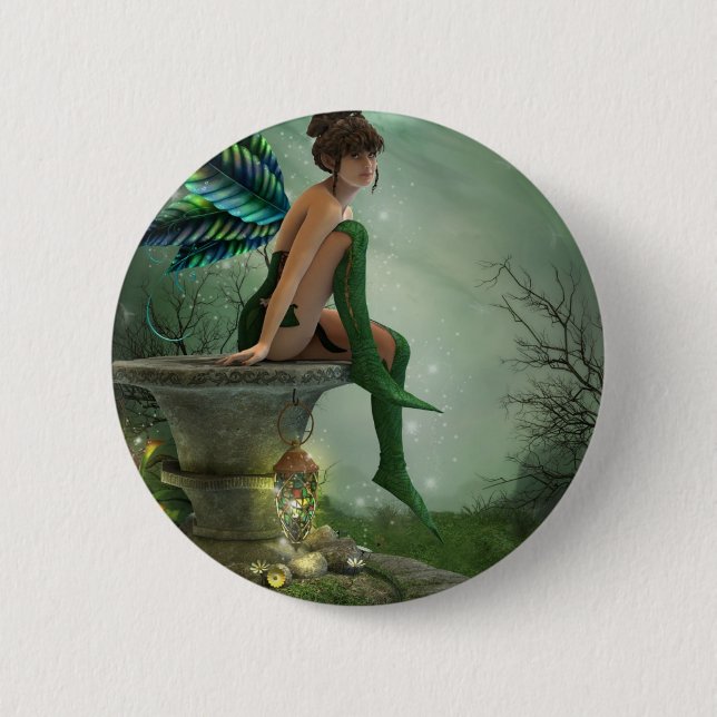 Moonlight Fairy 2 Inch Round Button (Front)