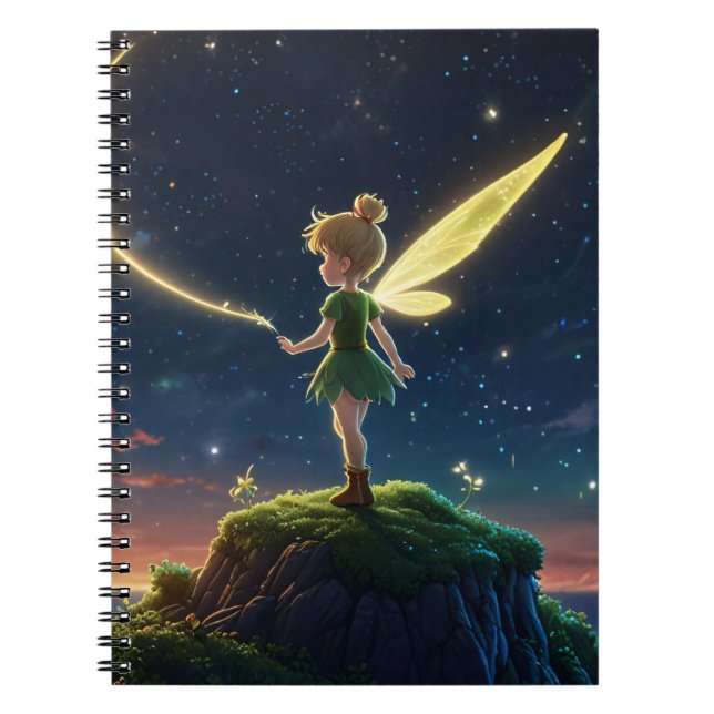 Moonlight Fairy Spiral Notebook (Front)