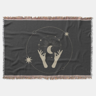 moonlight fantasy aesthetic design throw blanket