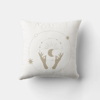 moonlight fantasy aesthetic design throw pillow