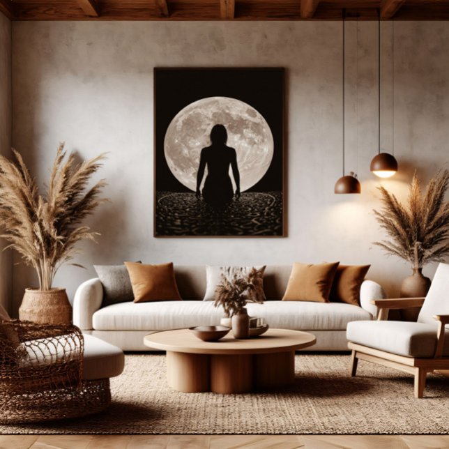 Moonlight Feminine Silhouette Poster (Creator Uploaded)