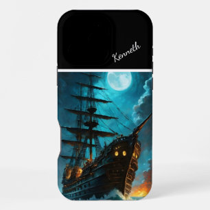 Moonlight Galleon iPhone 16 Pro Max Case