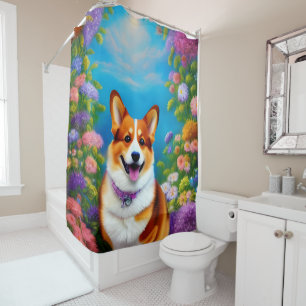Moonlight Garden Corgi Dog
