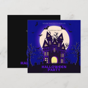Moonlight Haunted Mansion Invitation