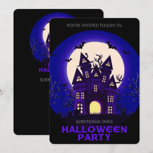 Moonlight Haunted Mansion Invitation