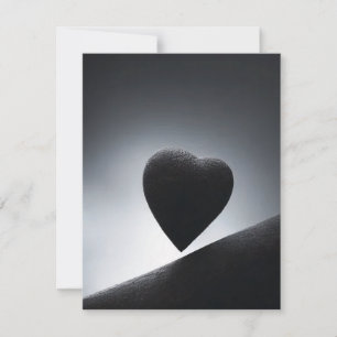 Moonlight Heart Shape Night Sky Thank You Card