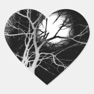Moonlight Heart Sticker