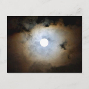 Moonlight in Mayfair. Nature's Clouds and lights Postcard