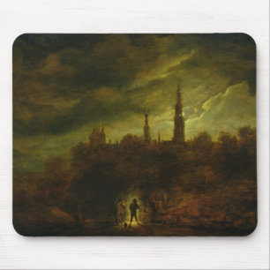Moonlight Landscape Mouse Pad