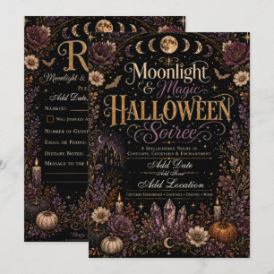Moonlight & Magic Halloween Soirée Invitation