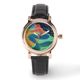 Moonlight Mermaid Abstract Wearable Art Watch