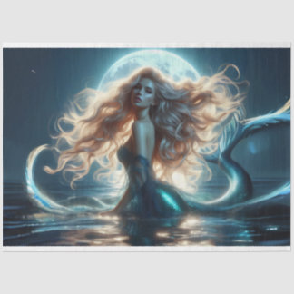 Moonlight Mermaid Night Tissue Paper