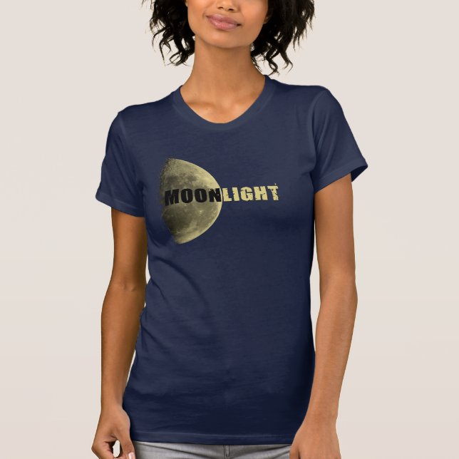 Moonlight Moon & Fleur de Lis back T-Shirt (Front)