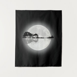 Moonlight Nature Guitar Tapestry
