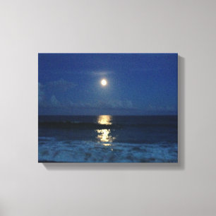 MOONLIGHT on the BEACH Canvas Print