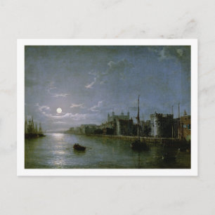 Moonlight on the Thames Postcard