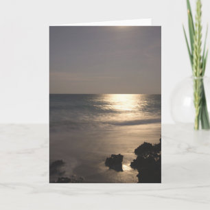 Moonlight Over Ocean Card