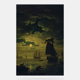 Moonlight Over Palermo High-Fidelity Fine Art Acrylic Sign