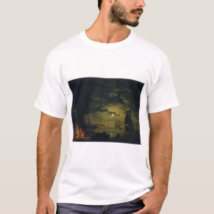 Moonlight Over Palermo High-Fidelity Fine Art T-Shirt